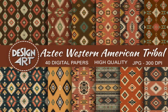 Aztec Western American Tribal Paper: A Bold Addition to Your Design Workflow