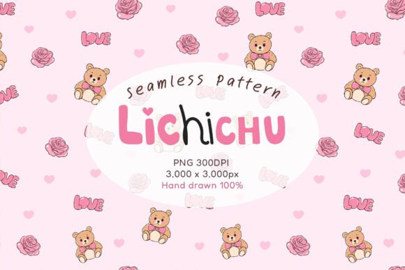 Brown Bear Love Letter Seamless Pattern: A Touch of Romance for Modern Creatives