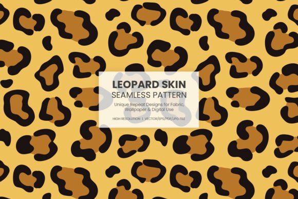 Leopard Skin Seamless Pattern Vector: A Versatile Design for Creative Projects