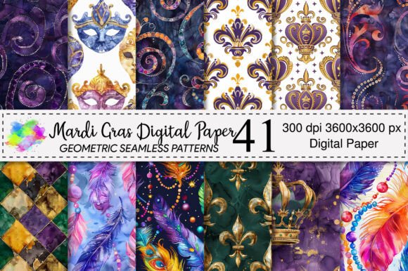 Mardi Gras Seamless Pattern Design: A Fusion of Tradition and Modern Artistry
