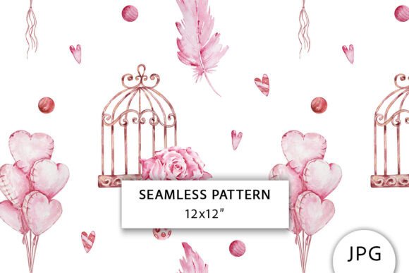 Romantic Seamless Pattern: A Versatile Design for Creative Expression