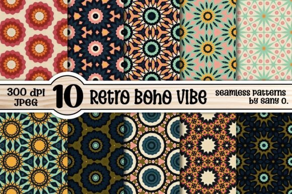 Seamless Geometric Ethnic Boho Pattern: A Versatile Design for Creative Projects