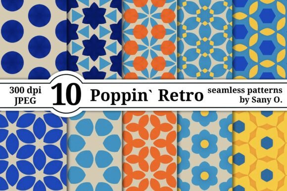 Seamless Pattern Modern Retro Background: A Versatile Design Resource