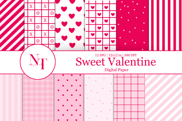 Sweet Heart Valentine Digital Paper: A Must-Have for Creative Designers