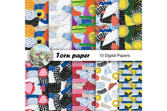 Torn Paper Digital Backgrounds: A Versatile Resource for Creative Projects